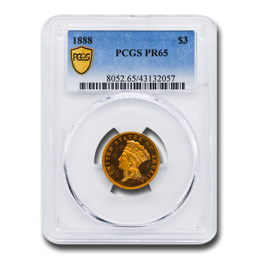 Buy 1888 $3 Gold Princess PR-65 PCGS