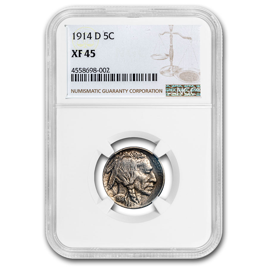 Buy 1914-D Buffalo Nickel XF-45 NGC