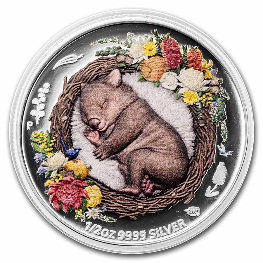 Buy 2021 AUS 1/2 oz Silver Dreaming Down Under Wombat Proof