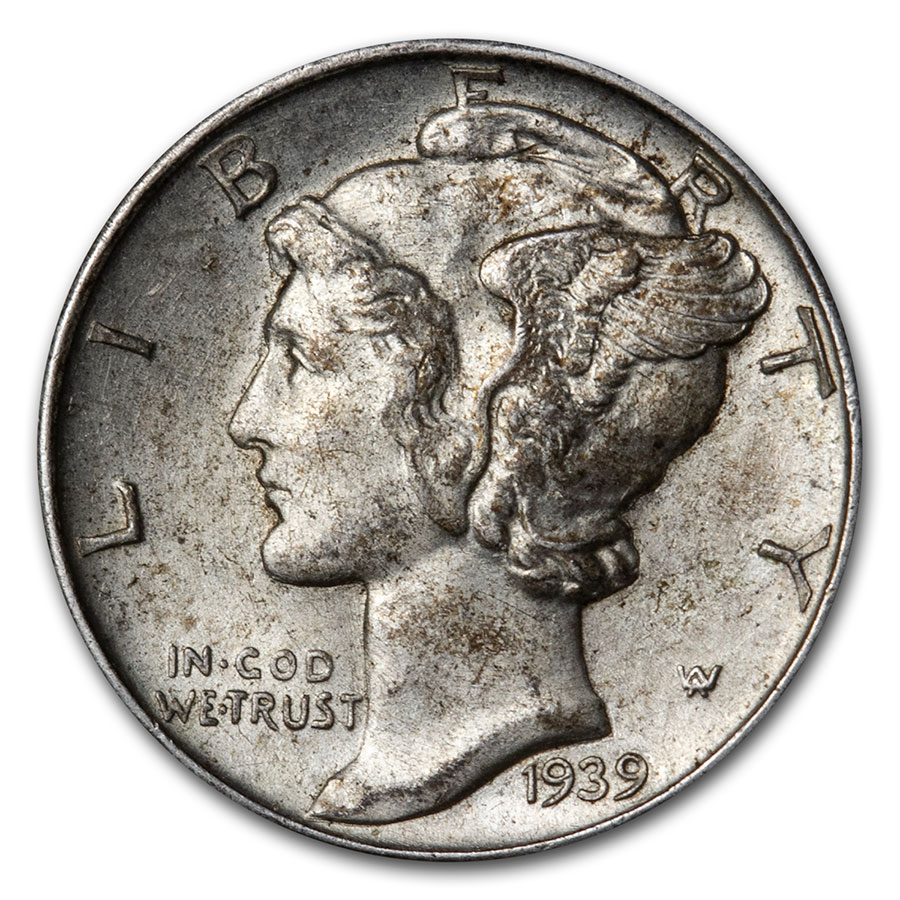 Buy 1939-D Mercury Dime AU - Click Image to Close