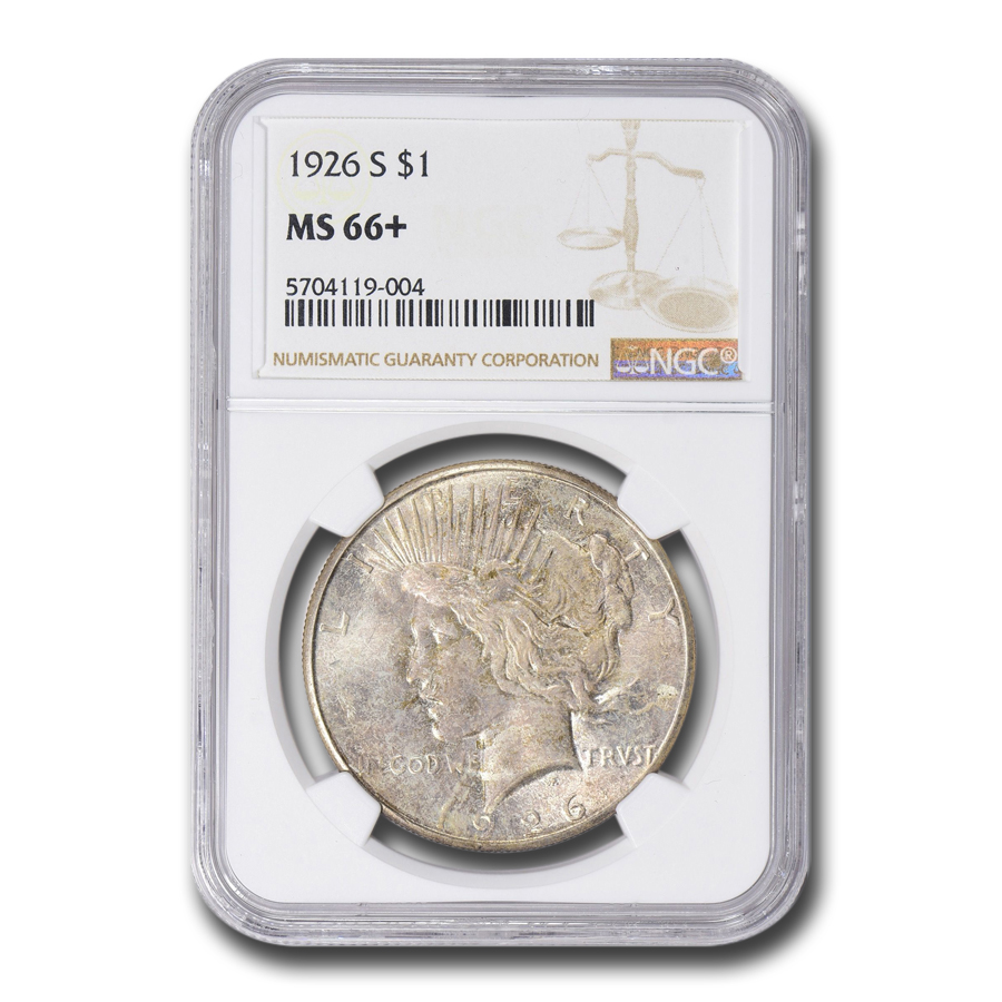 Buy 1926-S Peace Dollar MS-66+ NGC