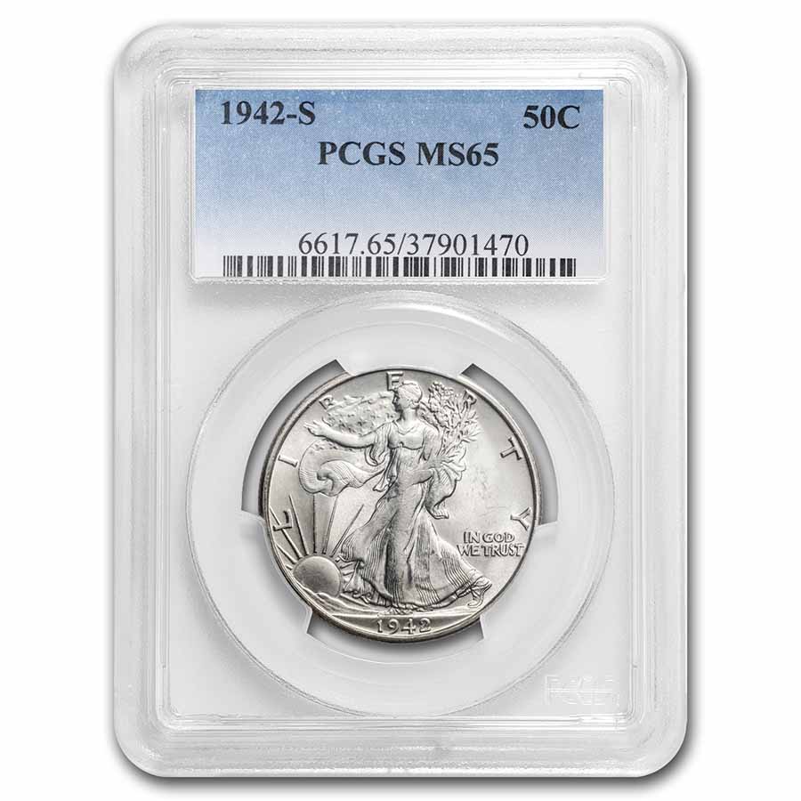 Buy 1942-S Walking Liberty Half Dollar MS-65 PCGS