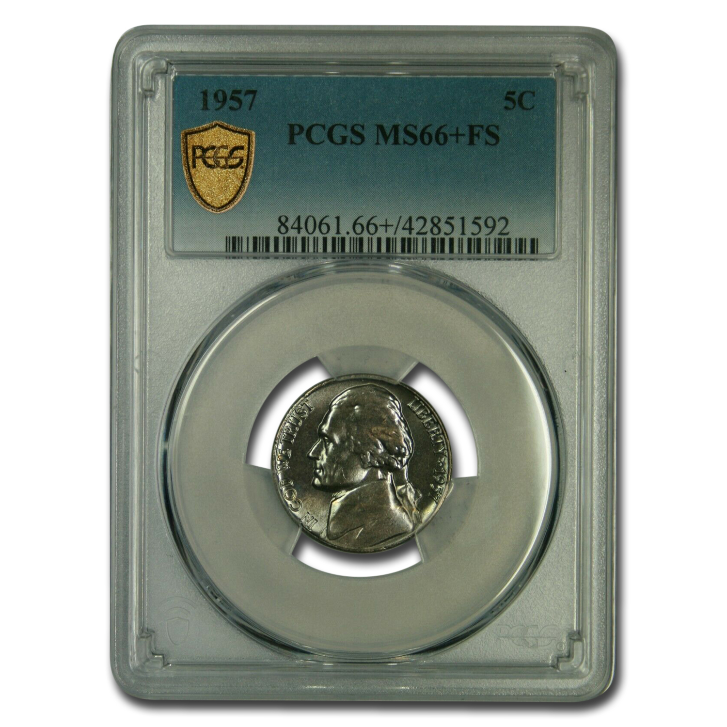 Buy 1957 Jefferson Nickel MS-66+ PCGS (FS)