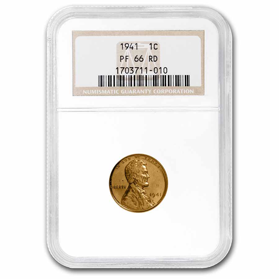 Buy 1941 Lincoln Cent PF-66 NGC (Red)