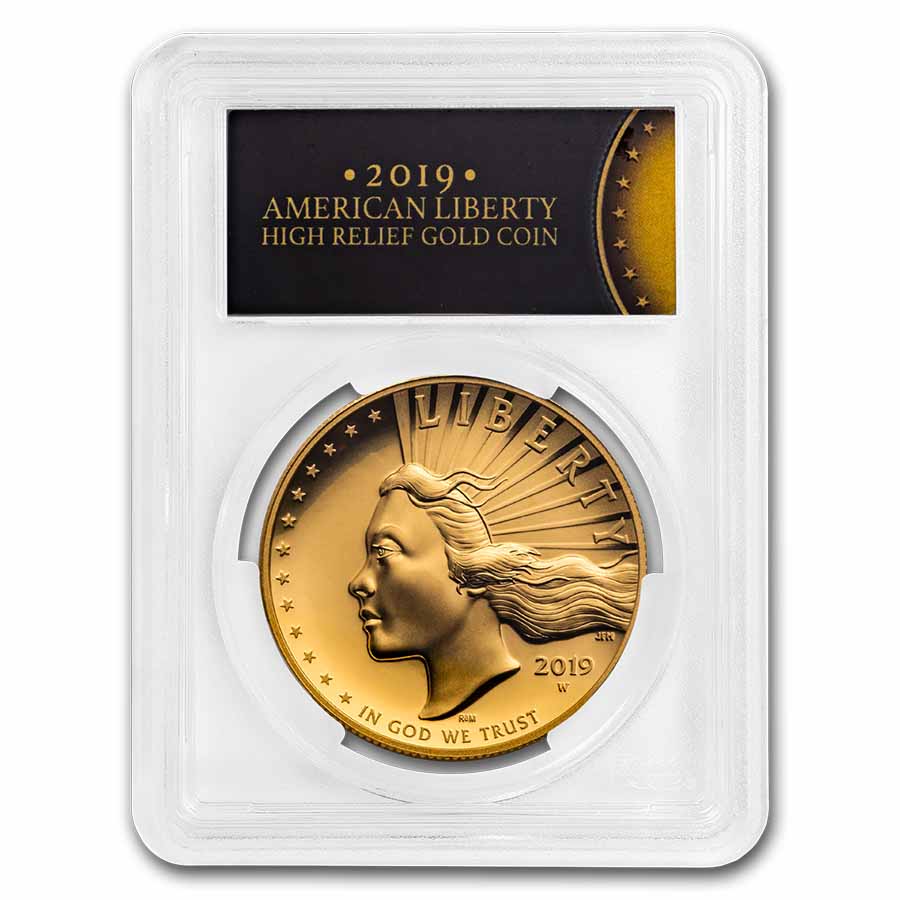 Buy 2019-W HR American Liberty Gold SP-70 PL PCGS (Black Label)