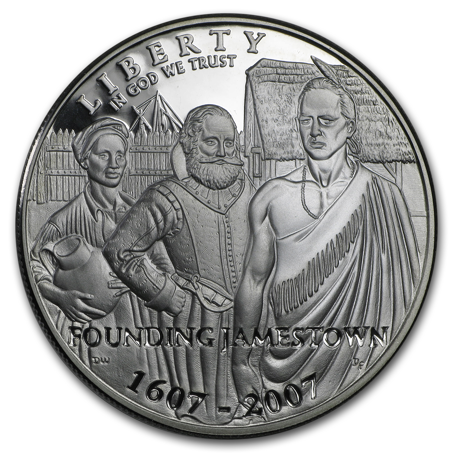Buy 2007-P Jamestown 400th Ann $1 Ag Comm Pf Box COA