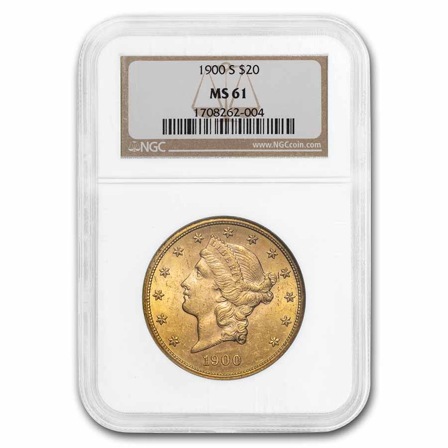 Buy 1900-S $20 Liberty Gold Double Eagle MS-61 NGC