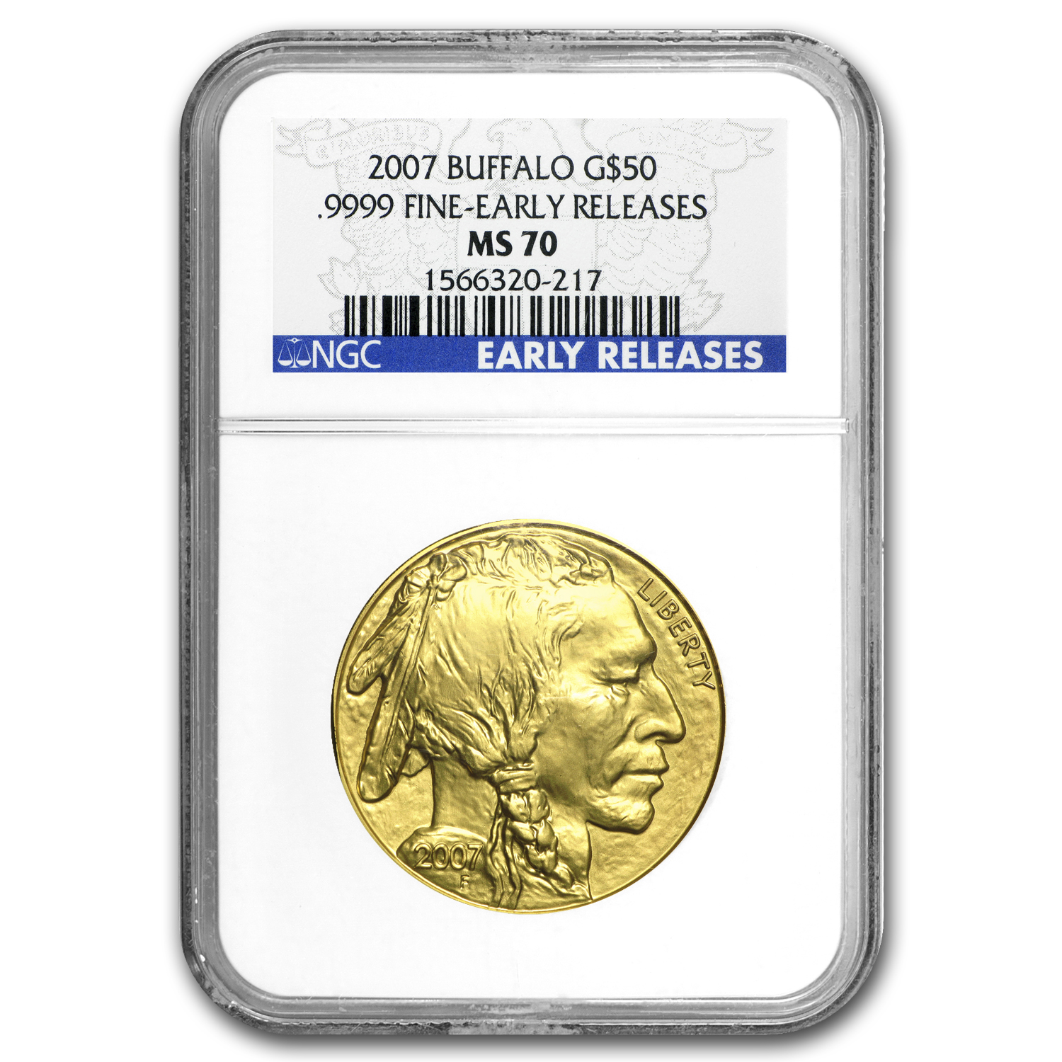 Buy 2007 1 oz Gold Buffalo MS-70 NGC (Early Releases)
