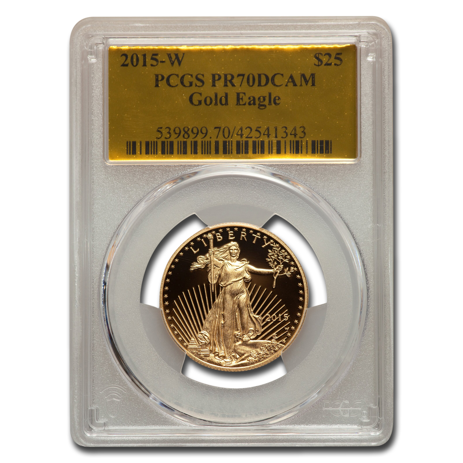 Buy 2015-W 1/2 oz Proof American Gold Eagle PR-70 PCGS (Gold Foil)