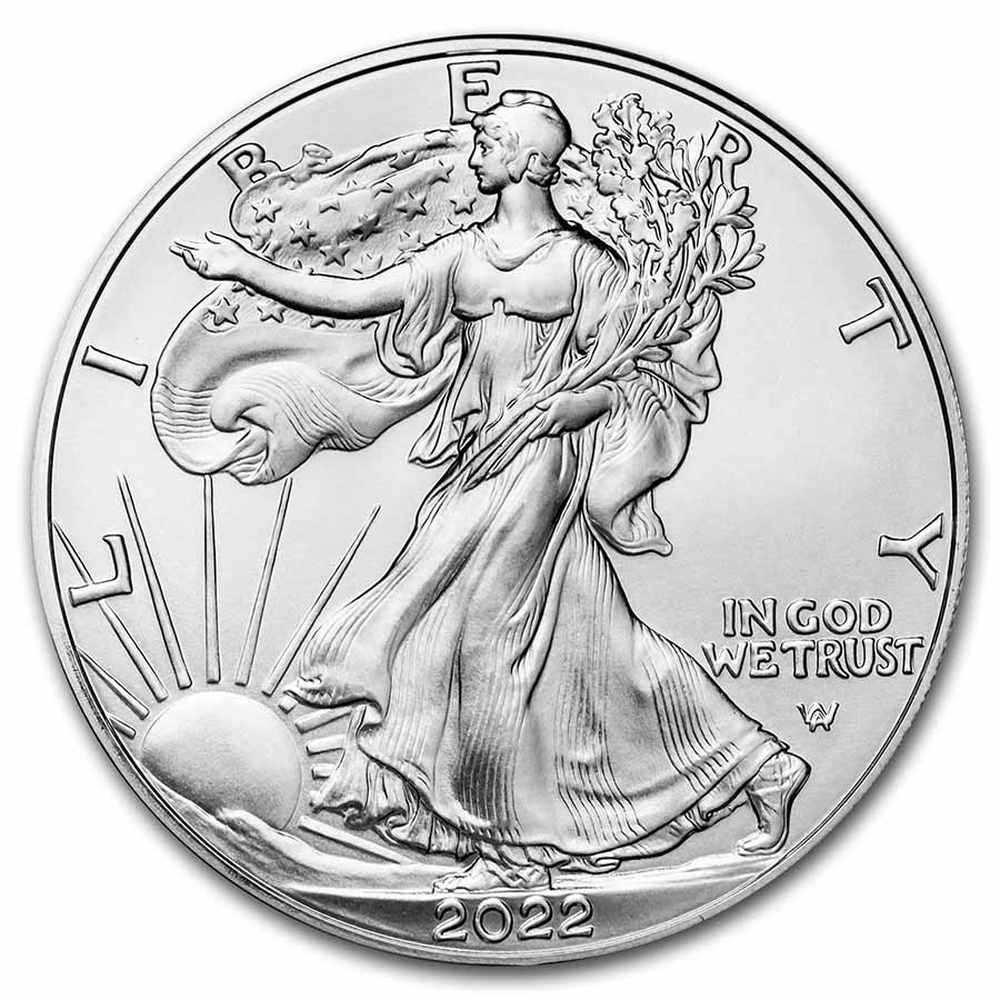 Buy 2022 1 oz American Silver Eagle Coin BU - Click Image to Close