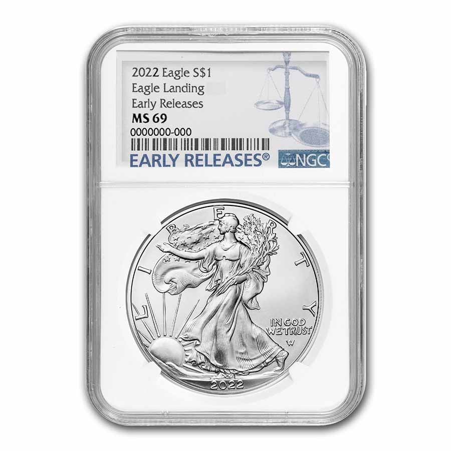 Buy 2022 American Silver Eagle MS-69 NGC (Early Release)