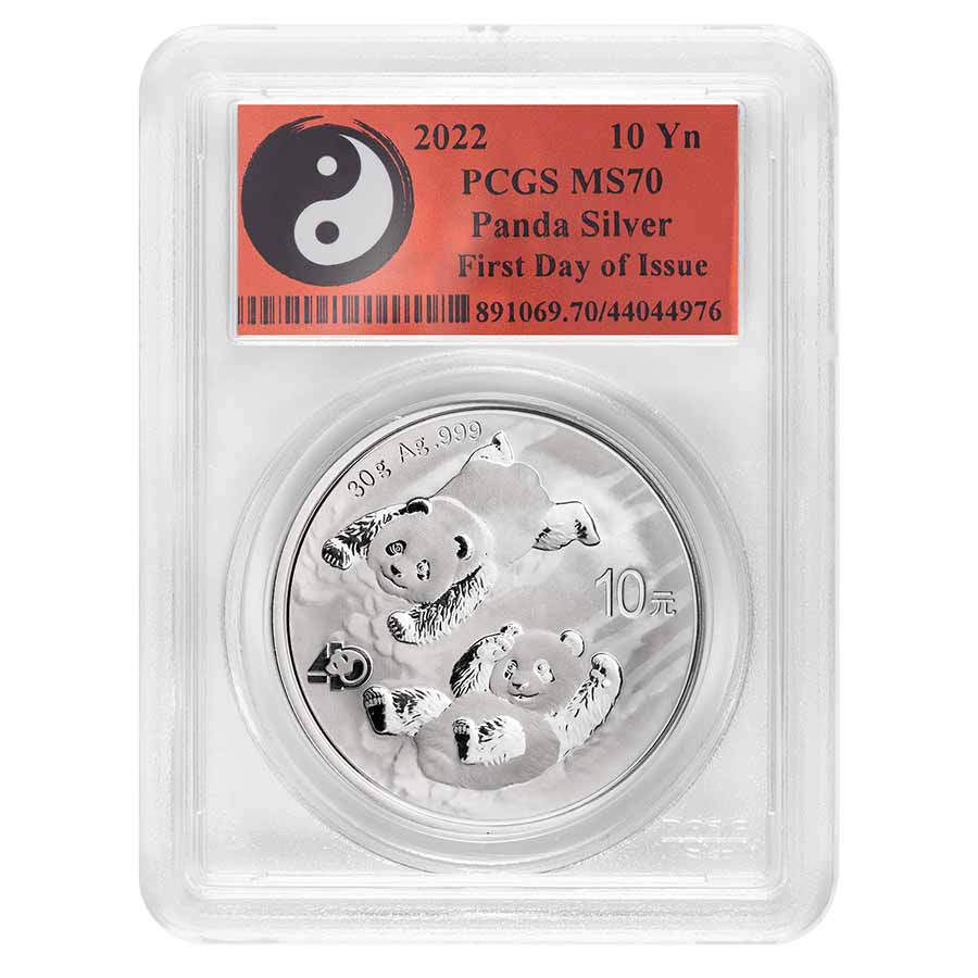 Buy 2022 China 30 gram Silver Panda MS-70 PCGS (FDI, Yin-Yang)