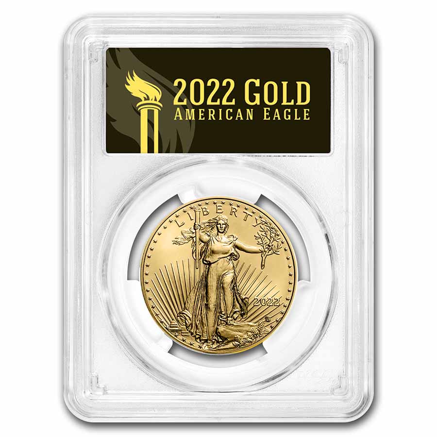 Buy 2022 1 oz American Gold Eagle MS-70 PCGS (FDI, Black Label)