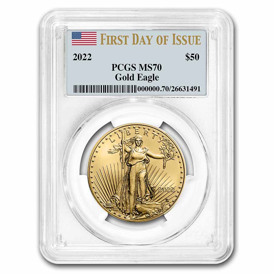 Buy 2022 1 oz American Gold Eagle MS-70 PCGS (First Day of Issue)