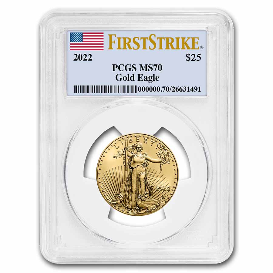Buy 2022 1/2 oz American Gold Eagle MS-70 PCGS (FirstStrike?)