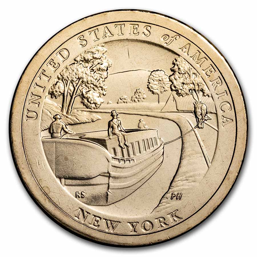 Buy 2021-P American Innovation $1 Erie Canal BU (NY) - Click Image to Close