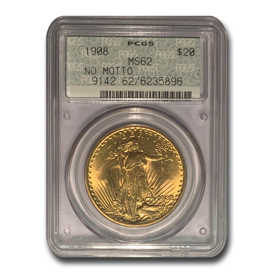 Buy 1908 $20 St-Gaudens Au Double Eagle MS-62 Doily