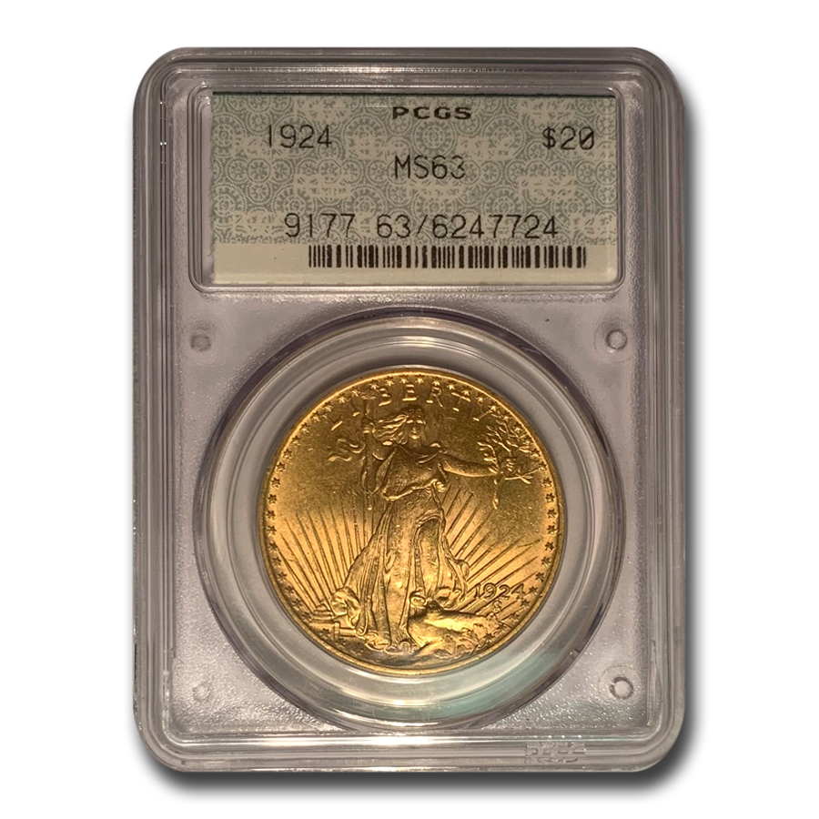 Buy 1924 $20 St-Gaudens Au Double Eagle MS-63 Doily