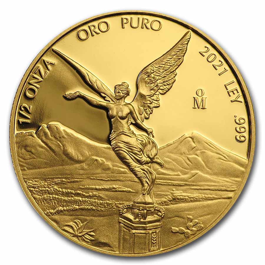 Buy 2021 Mexico 1/2 oz Proof Gold Libertad - Click Image to Close