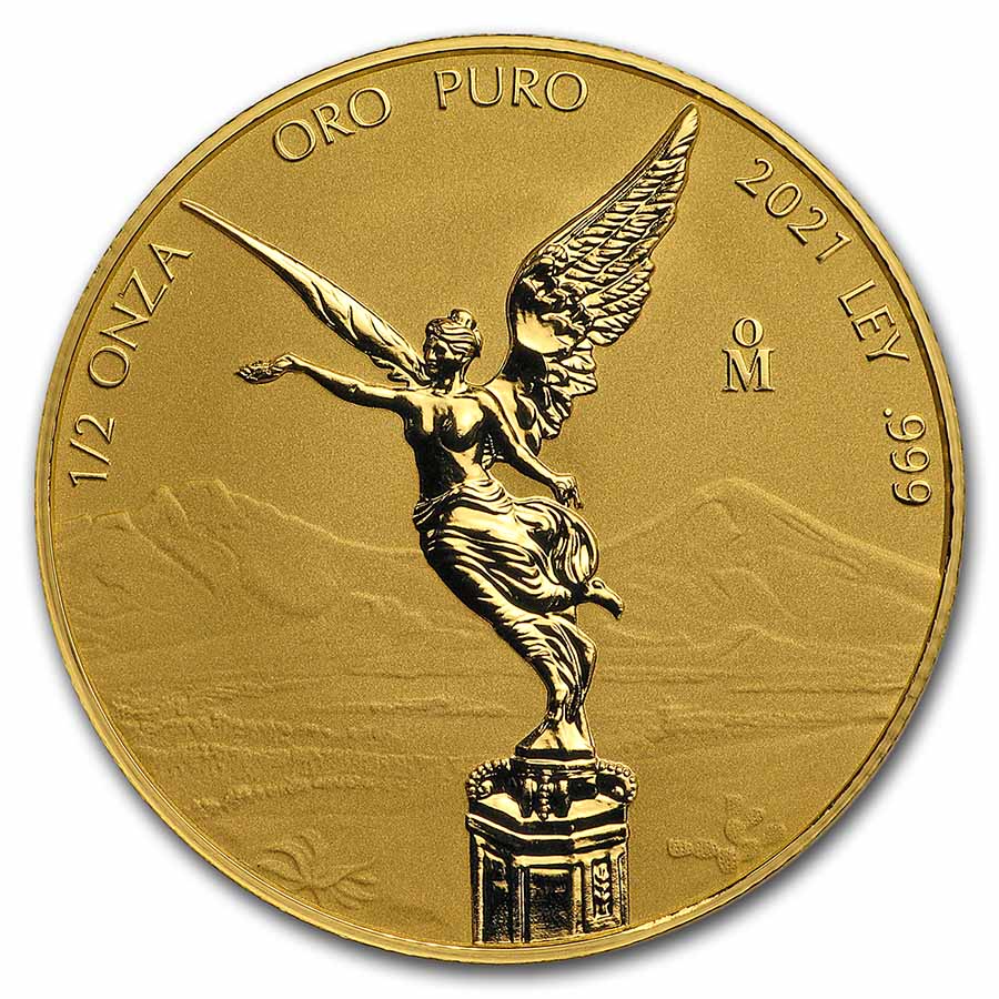 Buy 2021 Mexico 1/2 oz Reverse Proof Gold Libertad