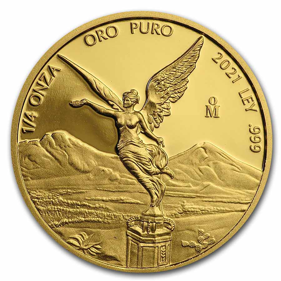 Buy 2021 Mexico 1/4 oz Proof Gold Libertad