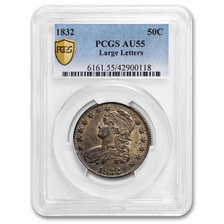 Buy 1832 Bust Half Dollar AU-55 PCGS (Large Letters)