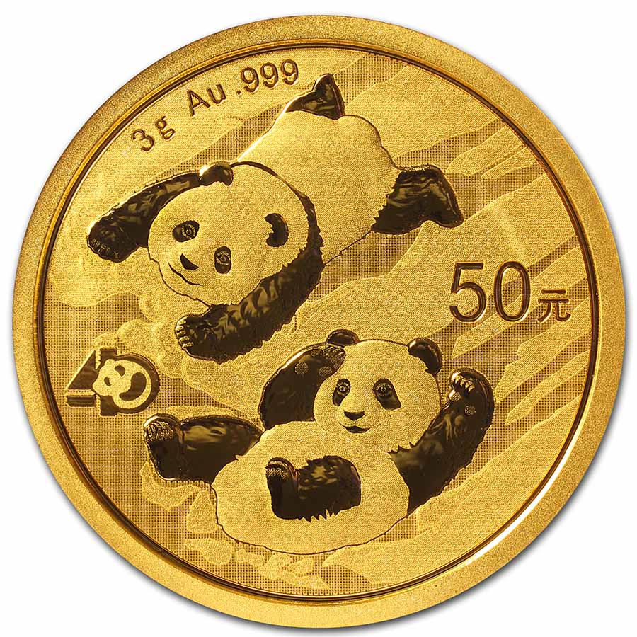 Buy 2022 China 3 gram Gold Panda BU (Sealed)