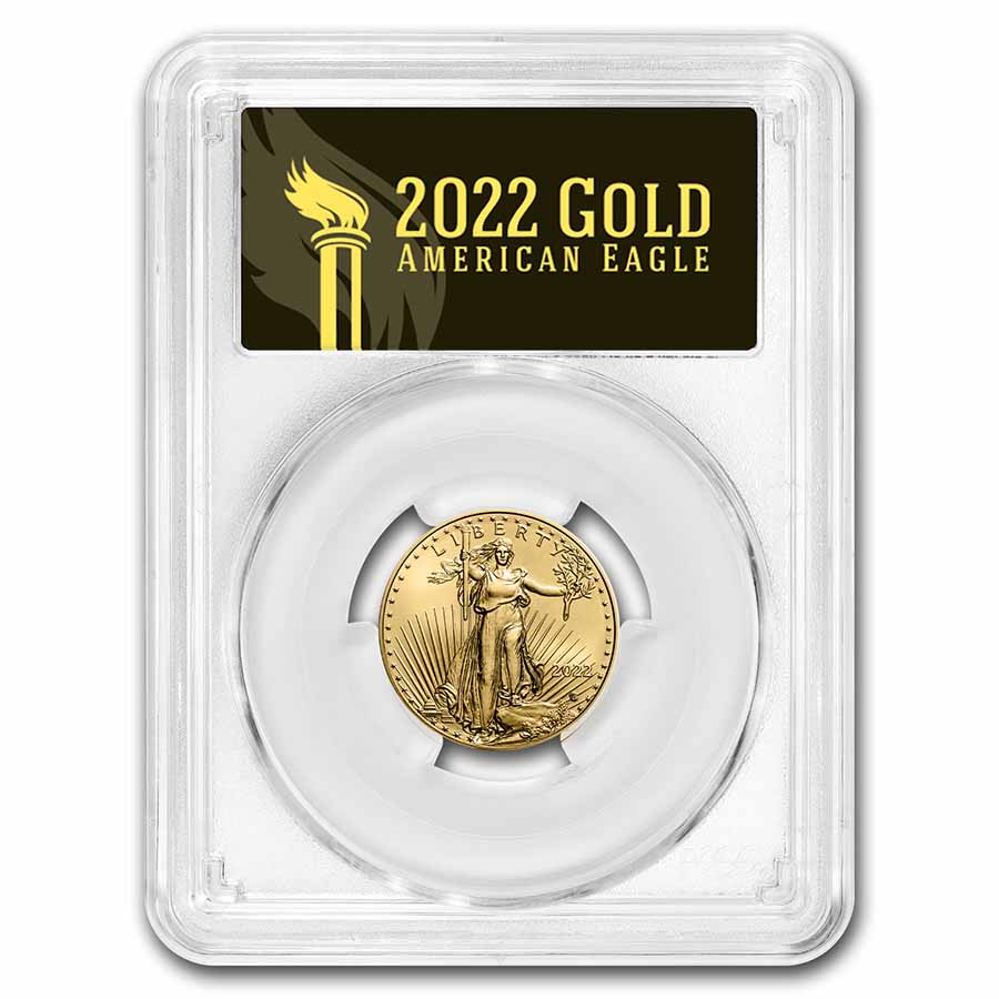 Buy 2022 1/4 oz Gold Eagle MS-70 PCGS FirstStrike?, Black