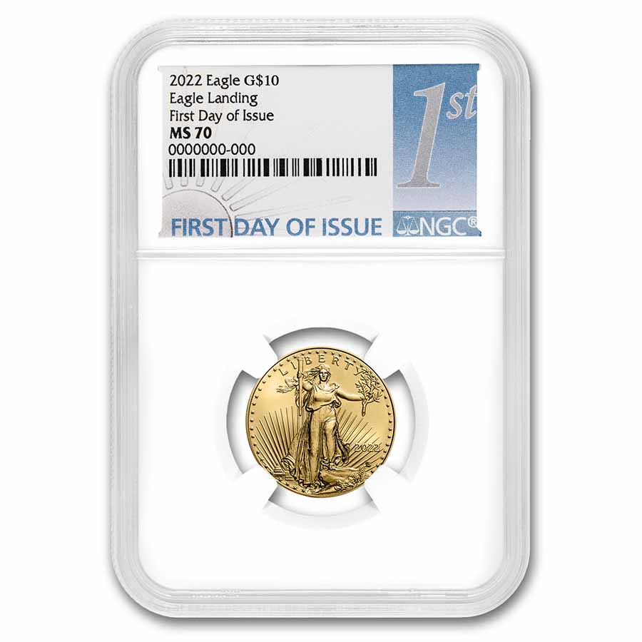 Buy 2022 1/4 oz Gold Eagle MS-70 NGC (First Day of Issue)