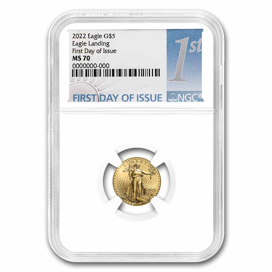 Buy 2022 1/10 oz American Gold Eagle MS-70 NGC (First Day of Issue)