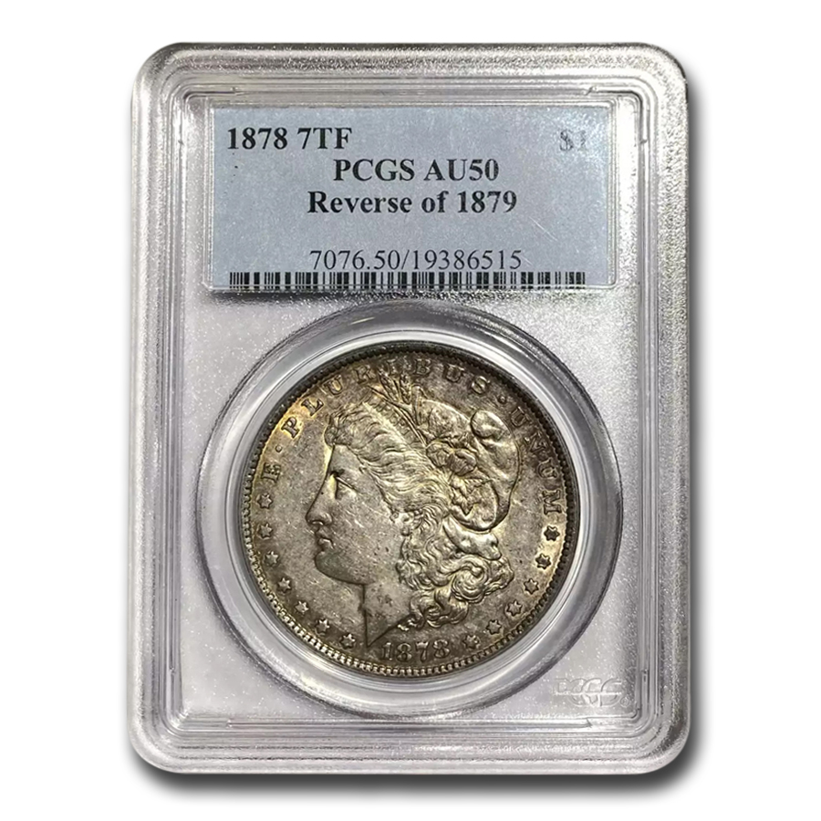 Buy 1878 Morgan Dollar 7 TF AU-50 PCGS (Reverse of 1879)