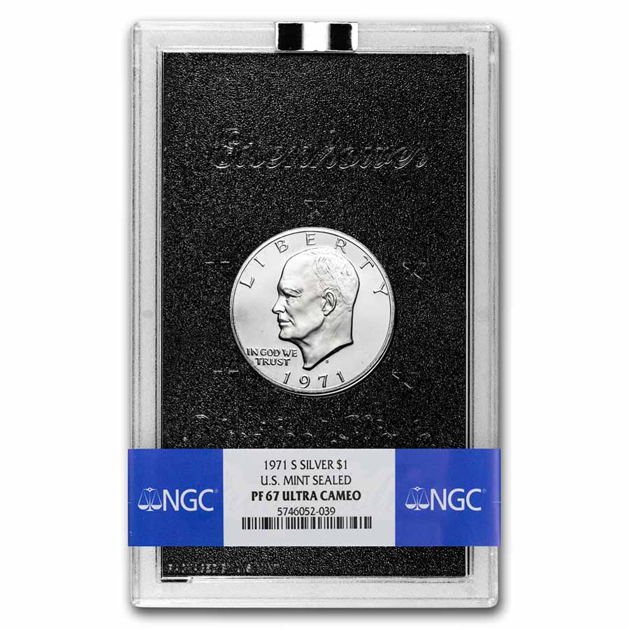 Buy 1971-S Silver Eisenhower Dollar PR-67 UCAM NGC (Mint Sealed) - Click Image to Close