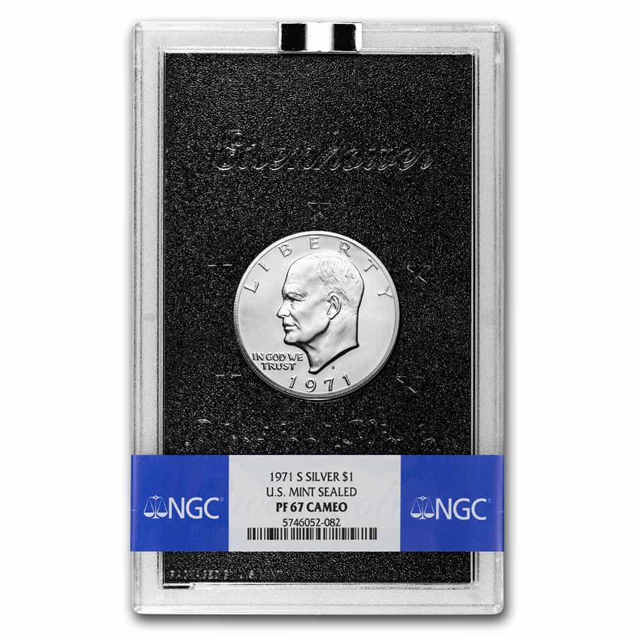 Buy 1971-S Silver Eisenhower Dollar PR-67 CAM NGC (Mint Sealed)