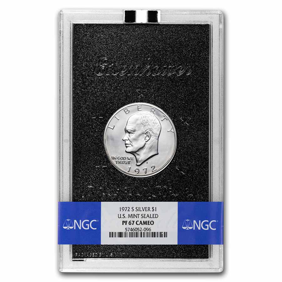 Buy 1972-S Silver Eisenhower Dollar PR-67 CAM NGC (Mint Sealed)