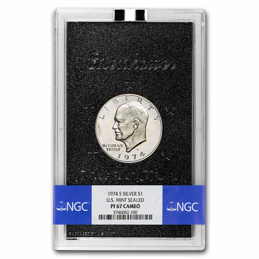 Buy 1974-S Silver Eisenhower Dollar PR-67 CAM NGC (Mint Sealed)