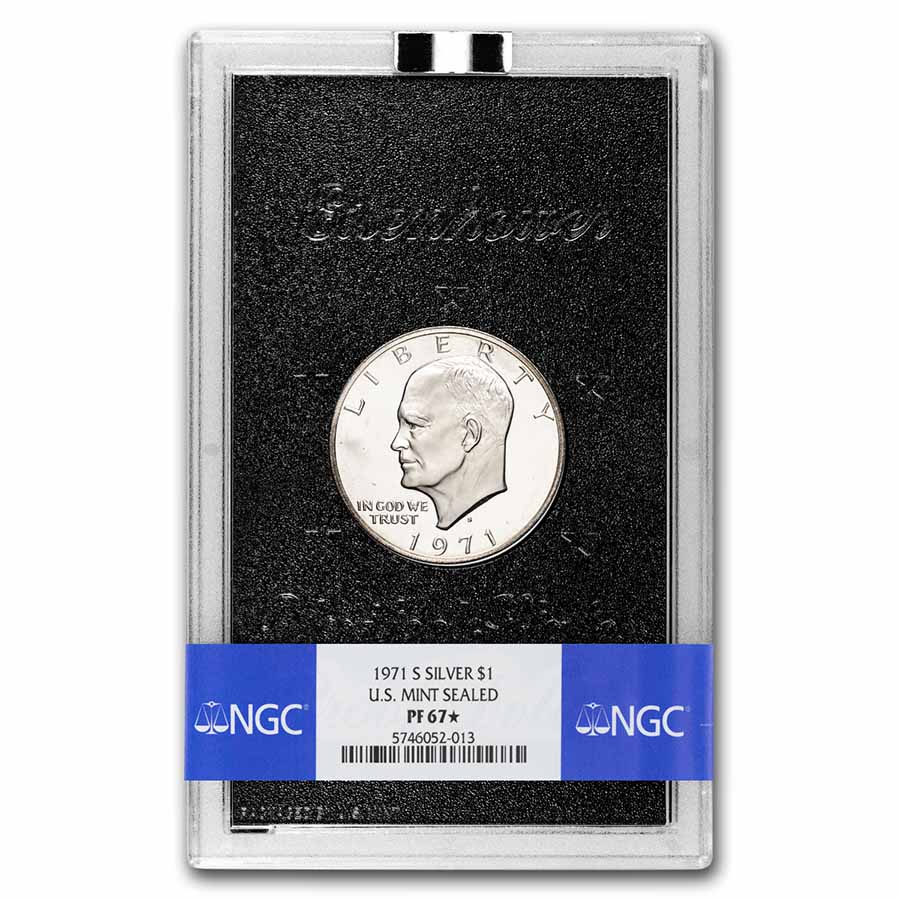 Buy 1971-S Silver Eisenhower Dollar PR-67 Star NGC (Mint Sealed)