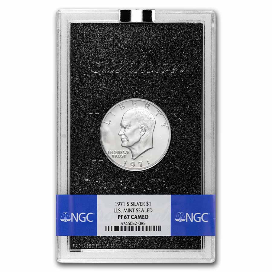 Buy 1971-1974 Silver Eisenhower Dollar PR-67 NGC (Mint Sealed)