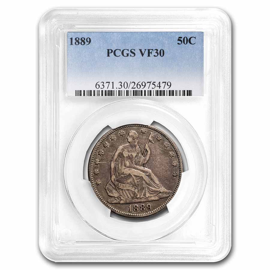 Buy 1889 Liberty Seated Half Dollar VF-30 PCGS