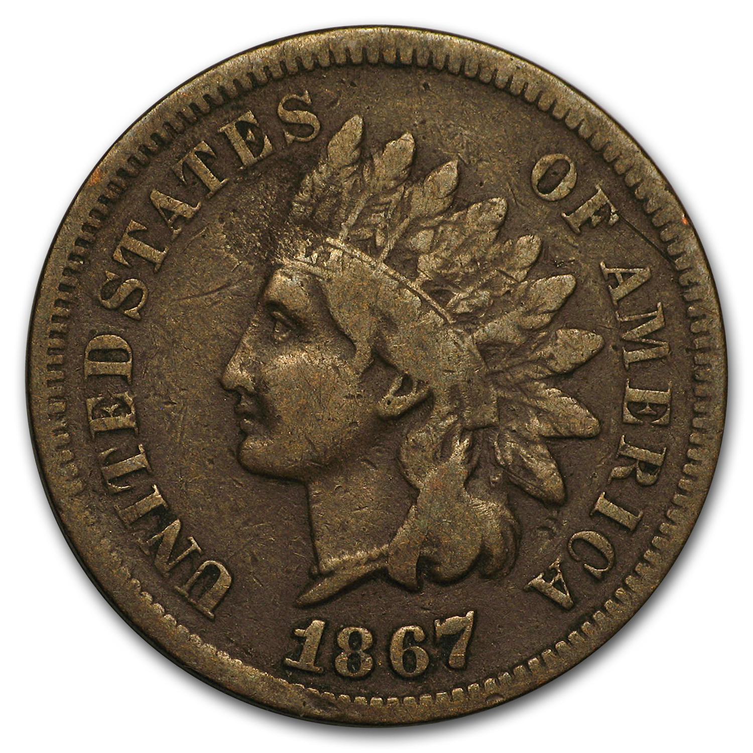 Buy 1867 Indian Head Cent VG