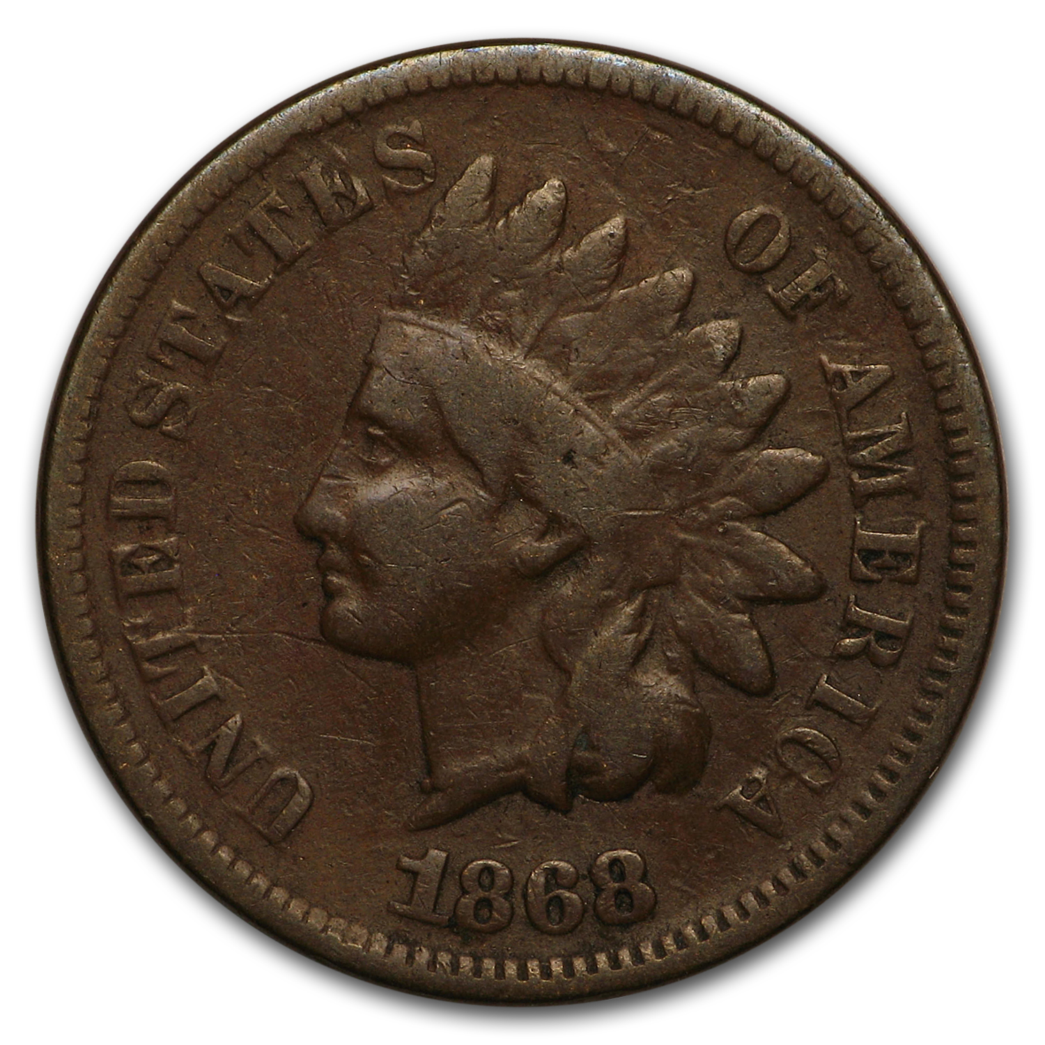 Buy 1868 Indian Head Cent VG