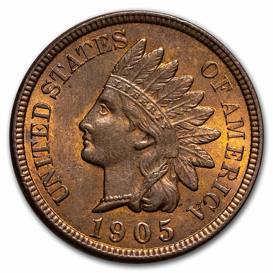 Buy 1905 Indian Head Cent BU (Red/Brown)