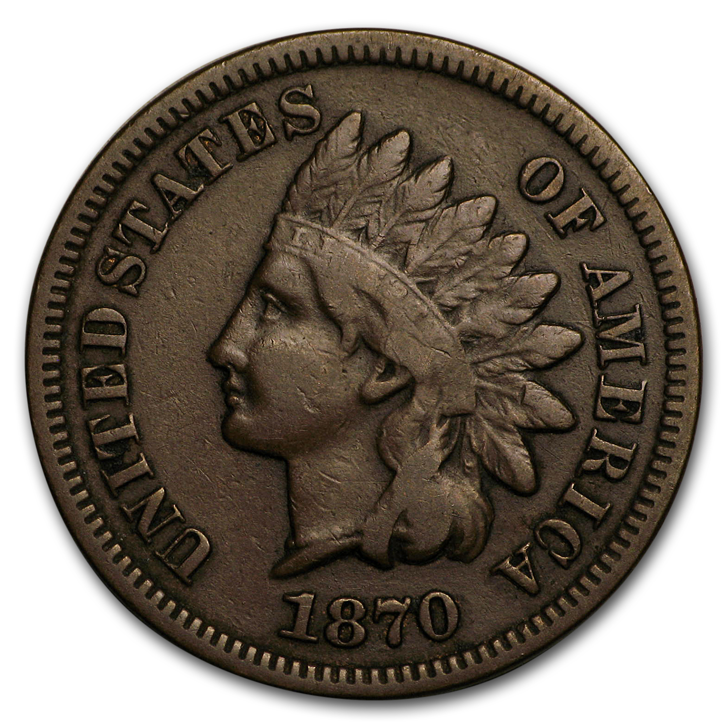 Buy 1870 Indian Head Cent VF