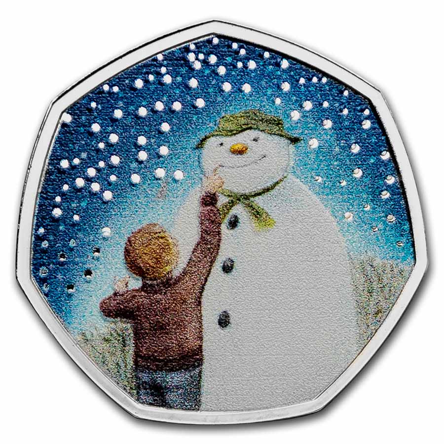 Buy 2021 Great Britain 50 pence Silver The Snowman Proof - Click Image to Close