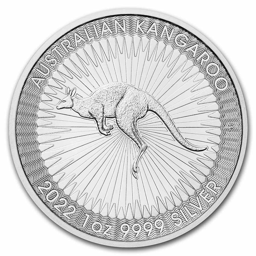Buy 2022 Australia 1 ounce Silver Kangaroo BU coins