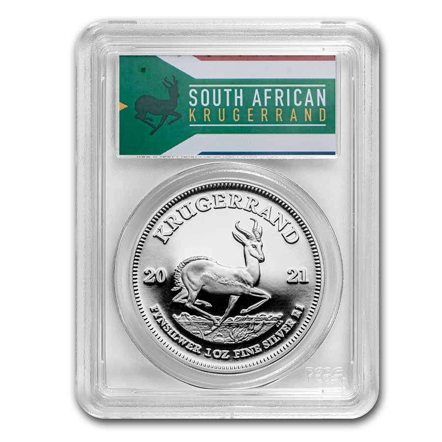 Buy 2021 South Africa 1 oz Silver Krugerrand PR-70 PCGS