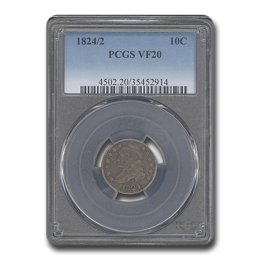 Buy 1824/2 Capped Bust Dime VF-20 PCGS - Click Image to Close