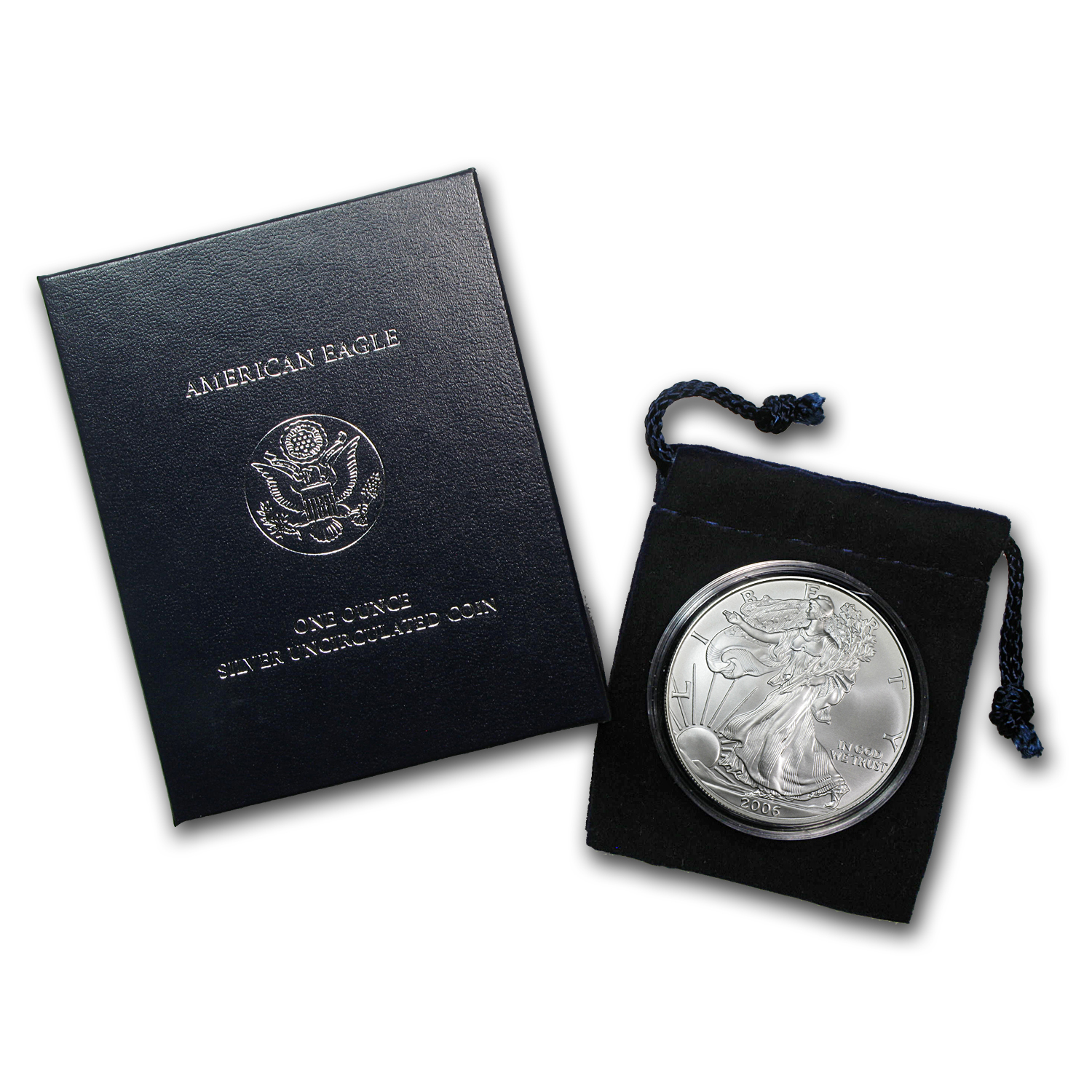 Buy 2006-W Burnished American Silver Eagle (w/Box & COA)