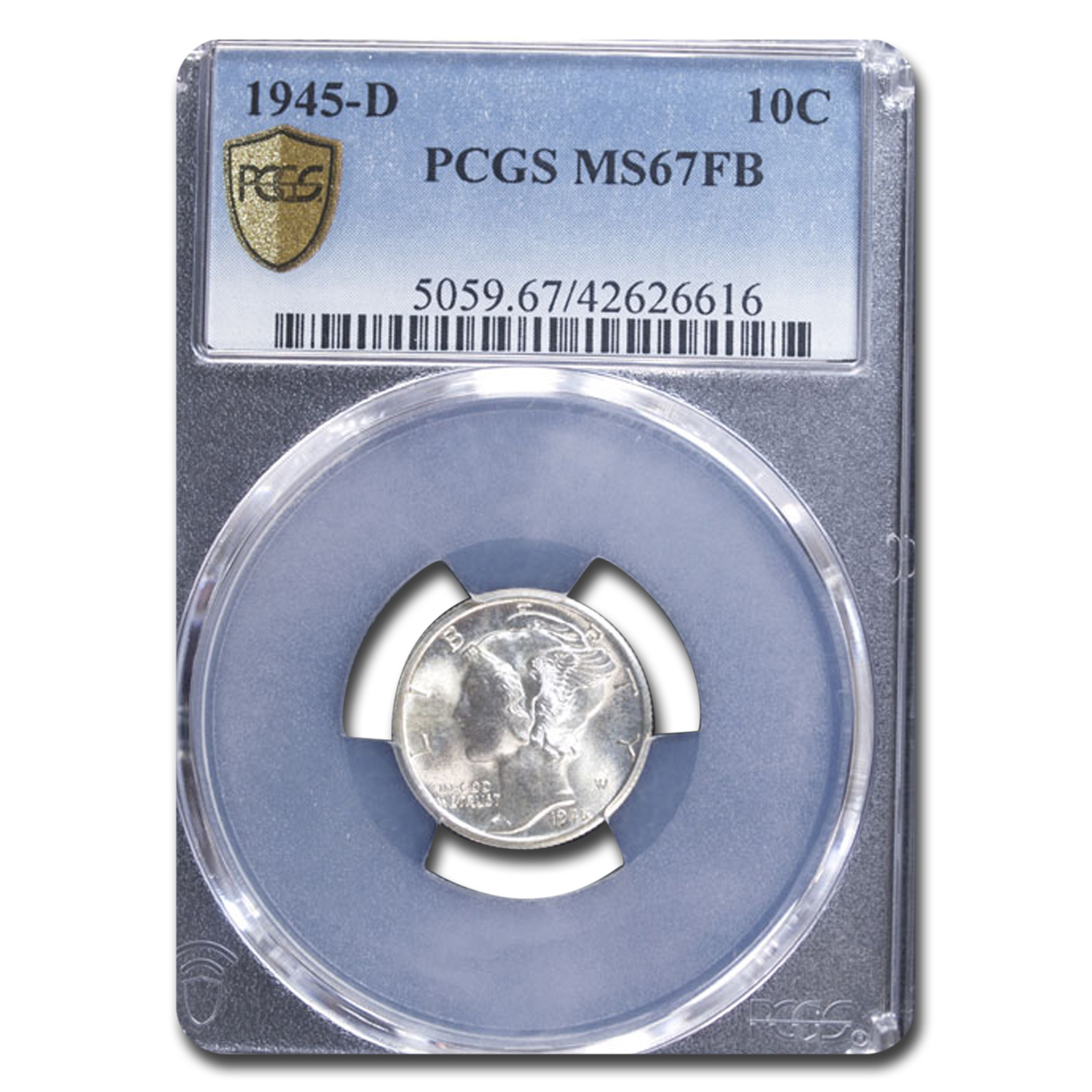 Buy 1945-D Mercury Dime MS-67 PCGS (FB)