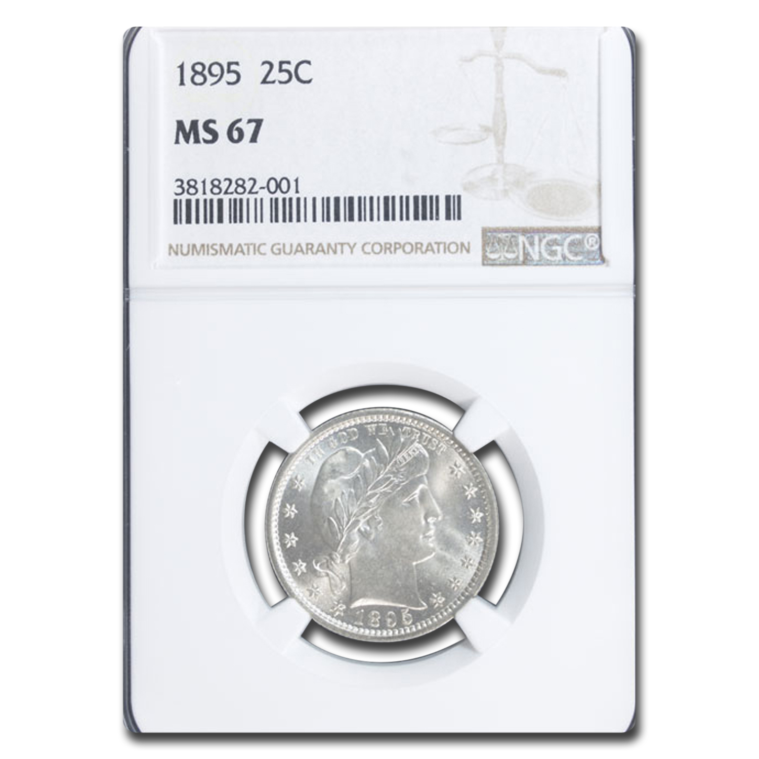 Buy 1895 Barber Quarter MS-67 NGC