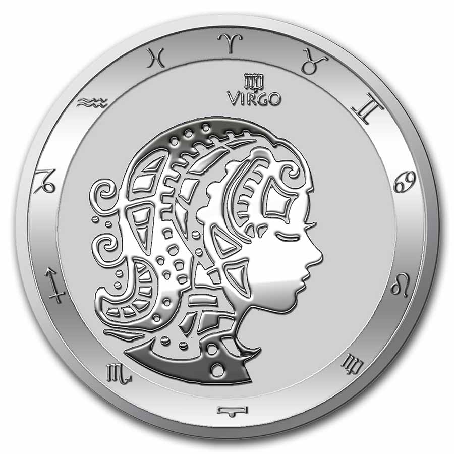 Buy 2022 Tokelau 1 oz Silver $5 Zodiac Series: Virgo BU - Click Image to Close